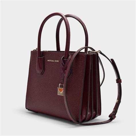 michael kors mercer grained leather shoulder bag|Michael Kors shoulder bag sale.